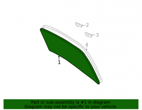 Rear window for Toyota Camry v30 2.4