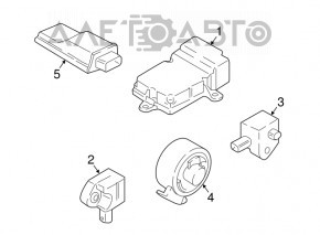Module srs airbag computer airbags BMW 7 G11 G12 16-19 without radar
