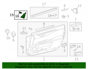 Mirror cover inner left Lexus ES300h ES350 13-18