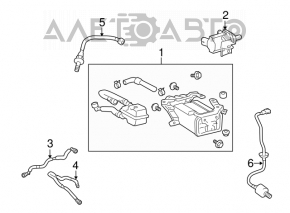 Lexus IS250 IS350 06-13 Carbon Canister Absorber Assembly
