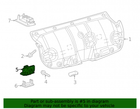 Lexus ES250 ES300h ES350 19-26 Trunk Lid Release Button