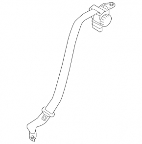 Seat belt rear left Kia Forte 4d 14-16 black