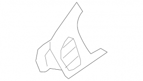 Front left air duct deflector Audi Q5 8R 09-17 broken mount