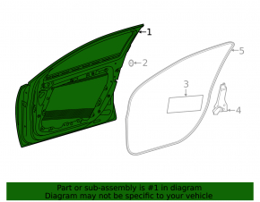 Bare front left door Mercedes A-class V177 19-22