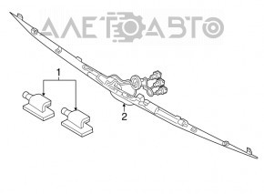 Lincoln MKX 16-18 Tailgate License Plate Light Bar