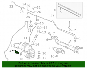 Mazda 6 18-21 Windscreen Washer Motor