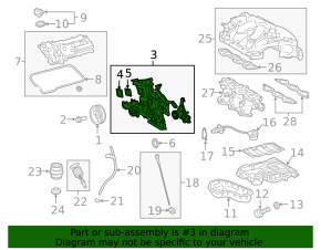 Toyota Highlander 20-22 3.5 Front Engine Cover