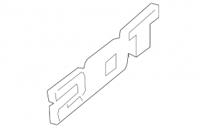 Emblem inscription 2.0T Cadillac CTS 14-