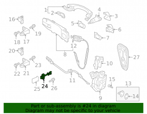 Door limiter front right VW Atlas 18-24
