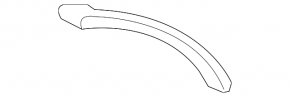 Rear left fender arch extension for Audi Q8 19