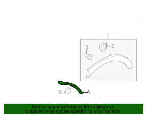 Rear left fender arch extension for Audi Q8 19