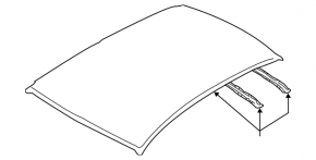 Metal roof Subaru Impreza 4d 17-23 GK for sunroof