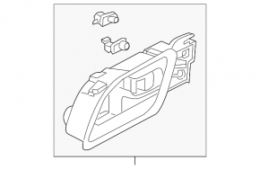 Door handle inside rear right Acura ILX 13-18