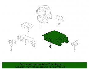 Module srs airbag computer airbags Acura TLX 15-17 dorest