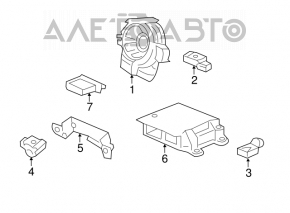 Module srs airbag computer airbags Acura TLX 15-17 dorest