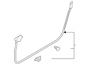 Infiniti Q60 17-20 front left door seal