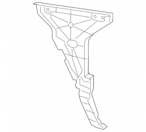 Right rear bumper mount for Audi Q5 80A 18-24