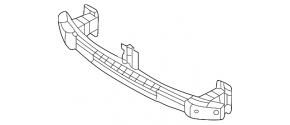 Front bumper reinforcement for Hyundai Sonata 18-19 for cruise control