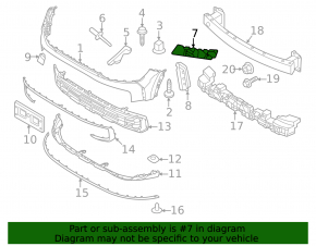 Front bumper mount, left wing, Kia Sportage 23-26