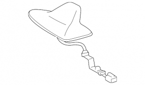 Antenna fin Toyota Sequoia 08-10