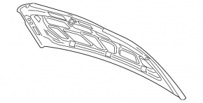 Naked hood Chevrolet Sonic 12-16