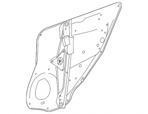 Window lift mechanism rear right Mercedes GLC 16-22 SUV