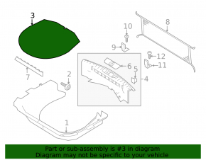 Trunk floor Ford Explorer 16-19