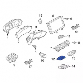 Rear Window Heating Button Ford C-max MK2 13-18