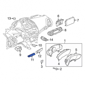 Rear Window Heating Button Ford C-max MK2 13-18