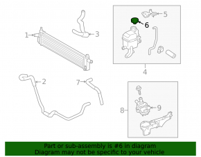 Lexus Hs250h 10-12 inverter cooling expansion tank cap