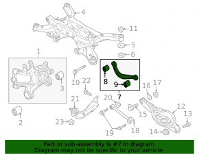 Upper rear left arm Mazda CX-5 17- rusty