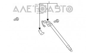 Right tailgate shock absorber Mazda CX-9 16- electric
