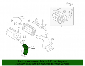 Air duct Mitsubishi Outlander Sport ASX 16-23 rest 2.0 2.4