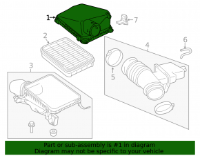 Air Filter Housing Upper Cover Toyota Sequoia Tundra 08-16 4.6 5.7