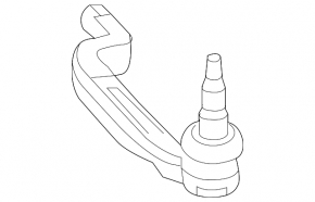 Steering rod with tip left Mercedes CLA 14-19