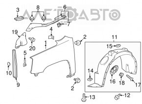 Engine Guard Side Left GMC Terrain 10-13