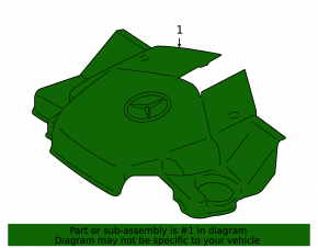Mercedes W164 ML350 W251 R350 Engine Cover