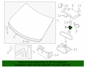 Volvo XC90 Interior Mirror Bracket 16-22