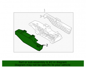 Volvo XC40 19-25 Upper Dashboard Fuse Box Cover
