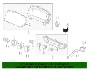 Hazard warning button Honda CRV 23-