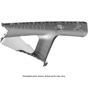 Front pillar trim left Chevrolet Bolt 17-21 gray with dark gray insert