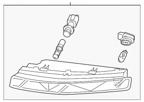 Front right turn signal for Audi Q7 4L 10-15