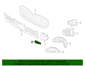 Left rear bumper tow hook cap for BMW X5 G05 19-25 2019-23. Without m model, with m package