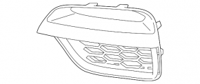 Right front bumper grille for BMW X3 G01 18-23 with xDrive 30ex, 3.0L, 2019-21. M40i, cerium gray, 2019-21 xDrive30i