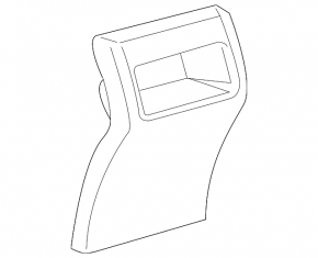 Rear center console trim for Toyota Camry v55 15-17 USA, black, scratches