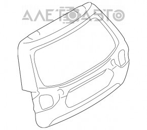 Trunk door bare Subaru Forester 19- SK without spoiler