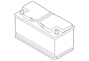 Battery 12v BMW i3 14-21 44Ah 400A Euro +-Reverse EXIDE