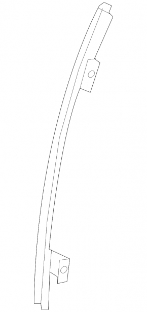 Rear left door glass guide Subaru Forester 19-24 SK