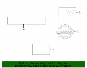 Nissan Sentra 20-23 Grille Emblem