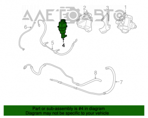Power steering reservoir Chrysler 200 11-14 2.4 6-speed